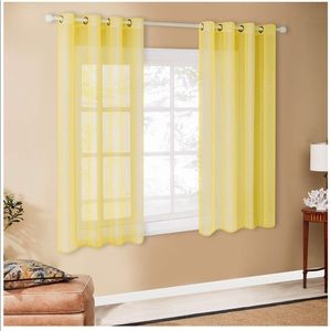 Sheer Yellow Curtains